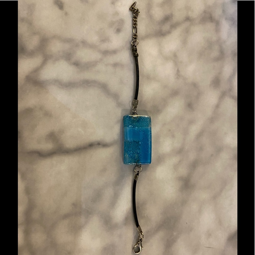 🩵Beautiful blue glass bracelet - Picture 3 of 6